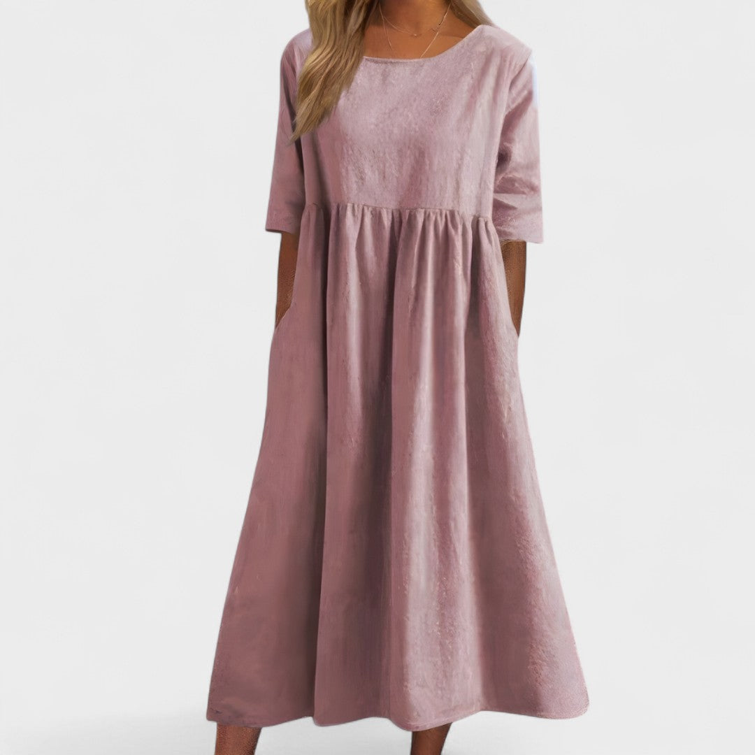 Catarina - Vestido de algodão lisonjeiro