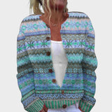 Leonor - Cardigan Floral de Outono