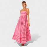 Camila - Vestido Listrado Fresco