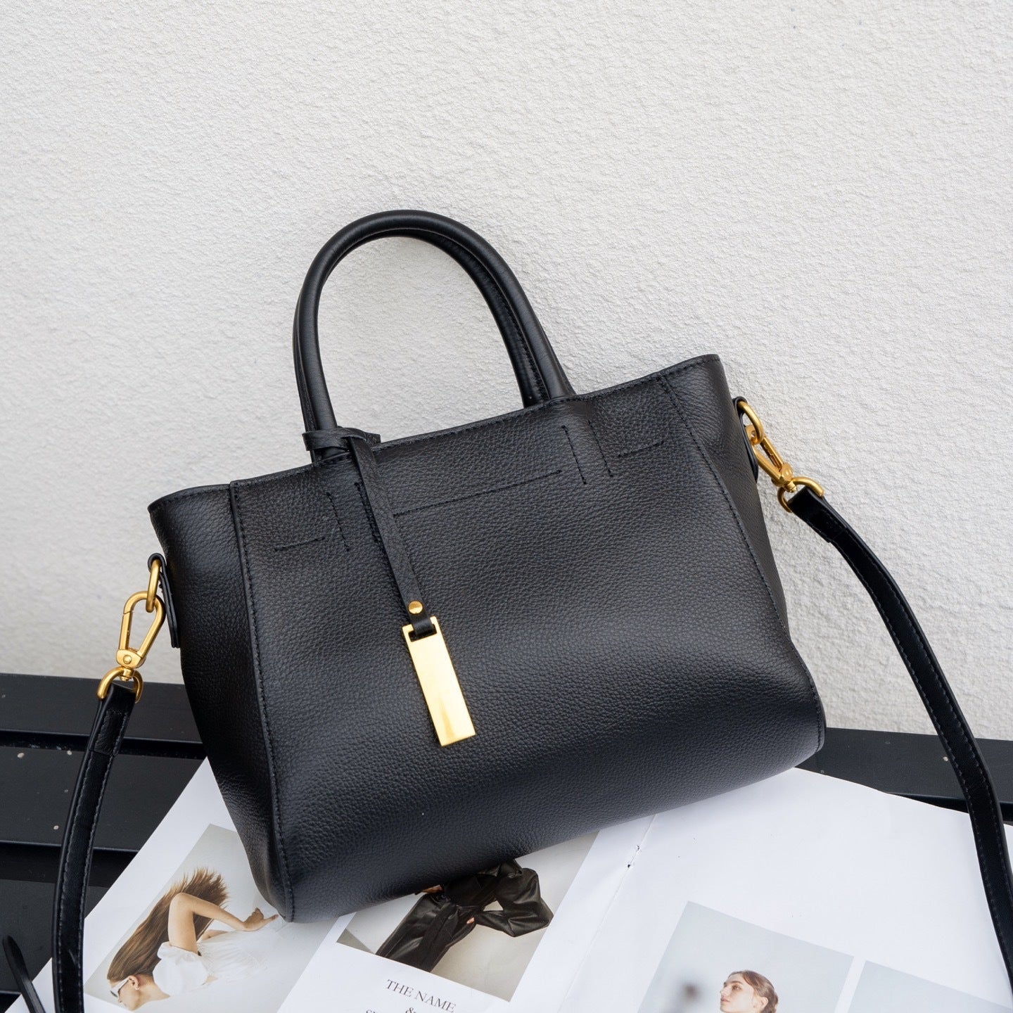 Sofia | Bolsa Clássica de Couro Autêntico